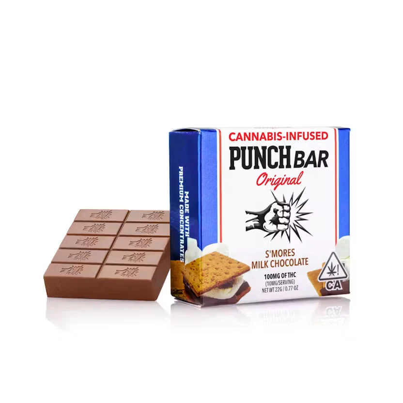 Punch Edibles & Extracts - Punch - Edible - Chocolate Bar - S'mores Milk Chocolate - 100mg Main Image