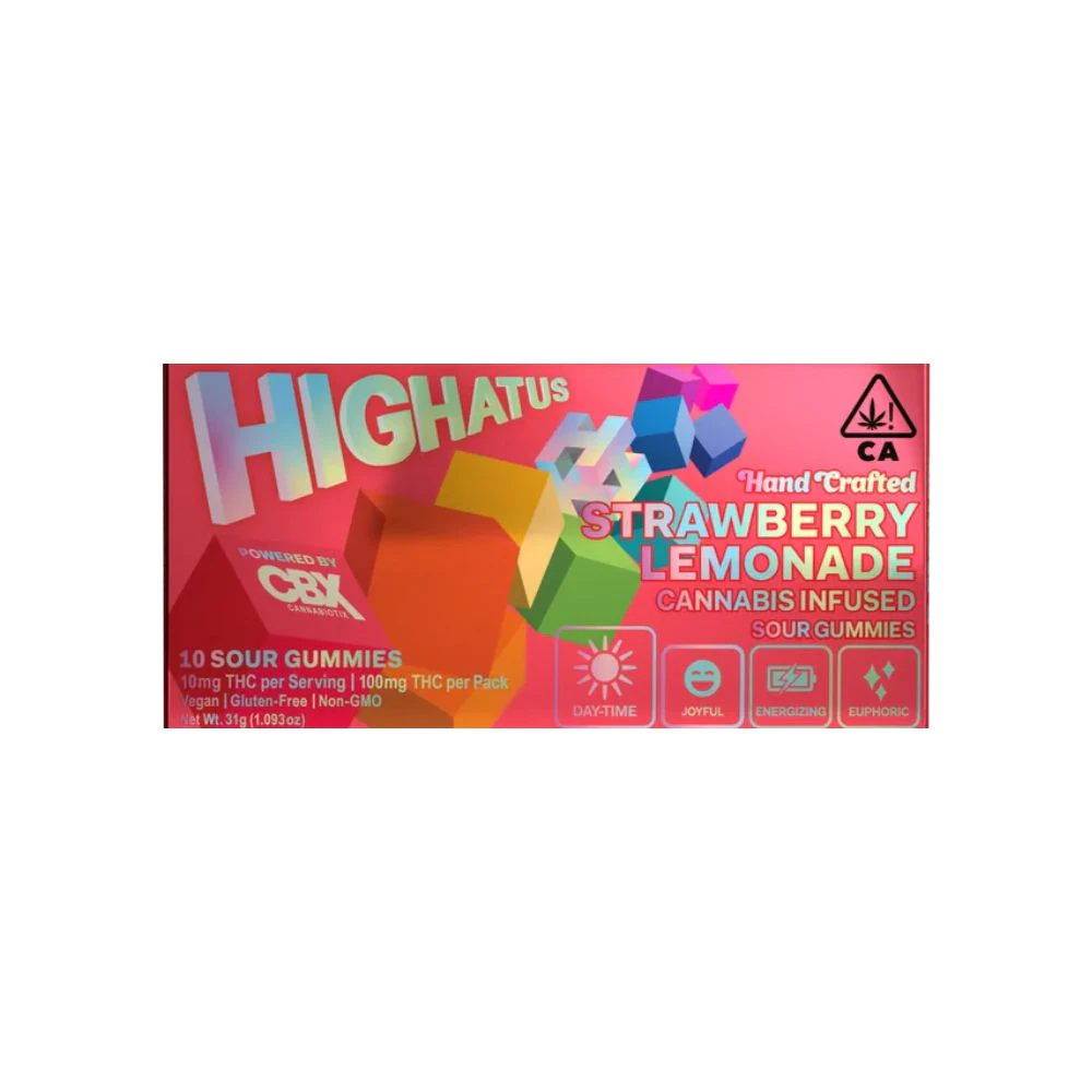 Highatus - Highatus - Strawberry Lemonade Sour Gummies 10pk Main Image