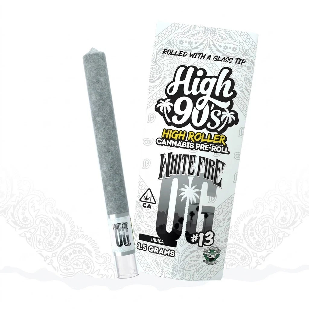 HIGH 90s - High 90s - White Fire OG High Roller 1.5g Pre Roll Main Image