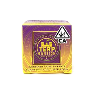 TERP MANSION - TERP MANSION: PEANUT BUTTER SOUFFLE 1G CURED ROSIN