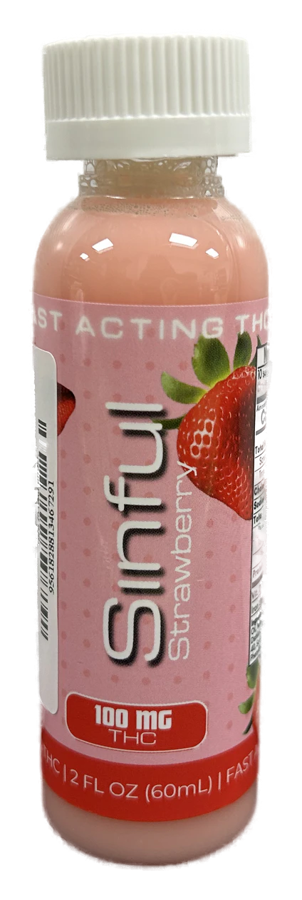 Sinful Elixirs - Strawberry (100mg) | Infused Shooter | Hybrid Main Image