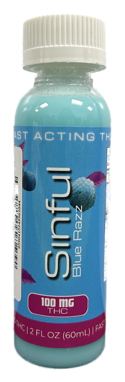 Sinful Elixirs - Blue Raspberry (100mg) | Infused Shooter | Hybrid Main Image