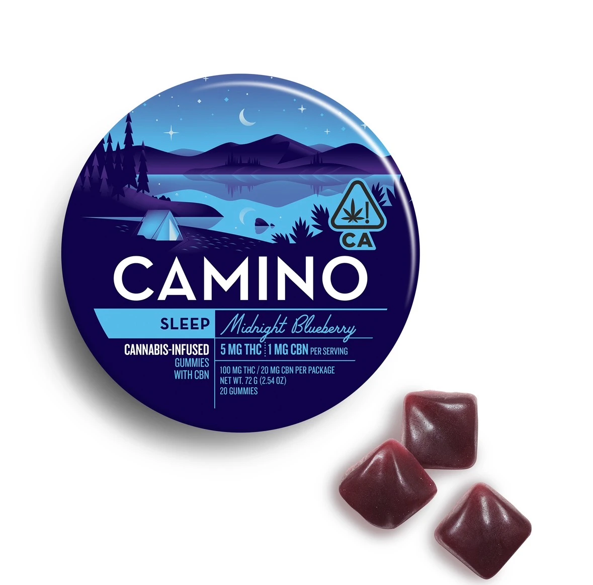 Camino - Camino - Edibles - Midnight Blueberry CBN 5:1 - 100mg Main Image