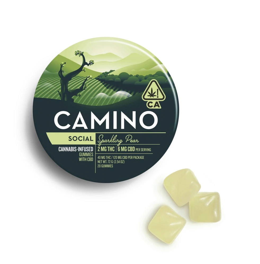 Camino - Camino - Edibles - Sparkling Pear CBD 1:3 - 40mg Main Image