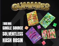 Watermelon 100MG Hash Rosin Infused Gummies