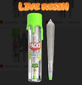 Packwoods Live Resin Glass Tip Joint 1.25g - Sour Gushers 