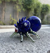 5" SPIDER BEE COLOR TUBE GLASS