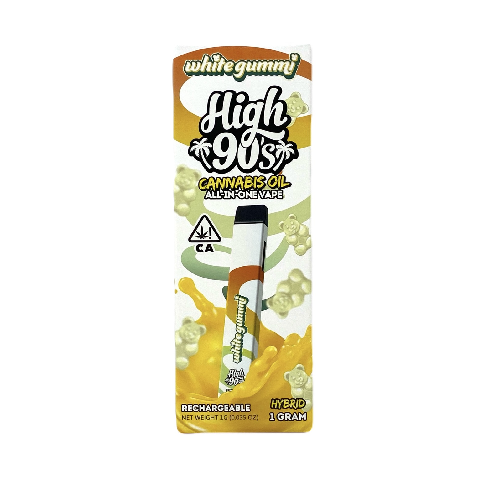 HIGH 90'S: WHITE GUMMI 1G ALL-IN-ONE - #1 Port Hueneme Di...