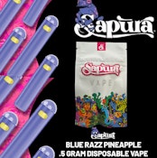 Sapura Disposable Vape .5G - Blue Pineapple Razz