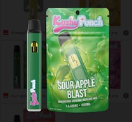 Kushy Punch 1.5g Disposable Vape - Sour Apple Blast