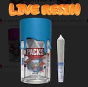 Packwoods Strawberry Vanilla "Mini Burst" Live Resin Joint 2.5g - Blue Slurpie