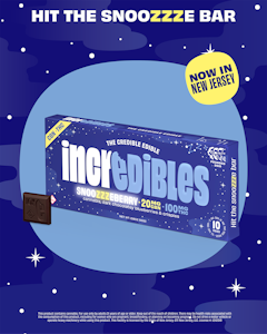 INCREDIBLES - Incredibles | Snoozzzeberry Bar 20mg CBN | 100mg THC