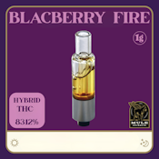 Mule | Glass Live Resin Cart 1g [I] | Blackberry Fire