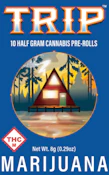 TRIP PACK - DOUBLE OG CHEM 10 PACK OF 0.5G PRE-ROLLS