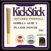 Kick Sticks | Inf PR CR 1pk/1g [I] | Gorilla Glue x Player Power