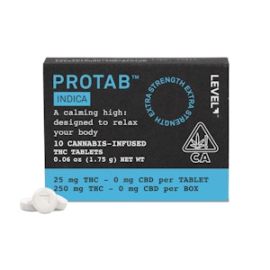 LEVEL BLENDS - INDICA PROTAB 250MG - LEVEL BLENDS