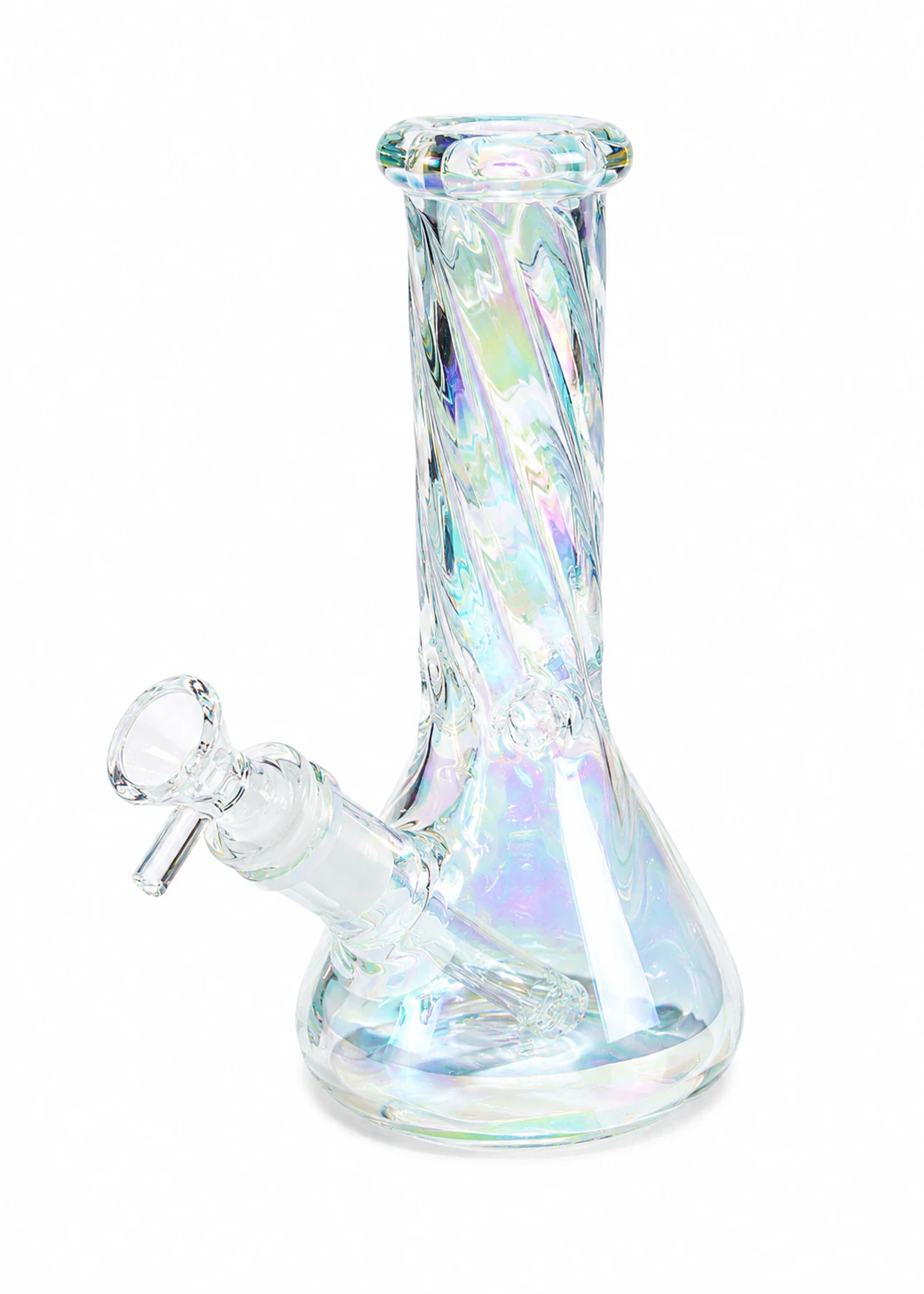 CANNA STYLE - Canna Style | Iridescent Swirl Bong 8in Main Image