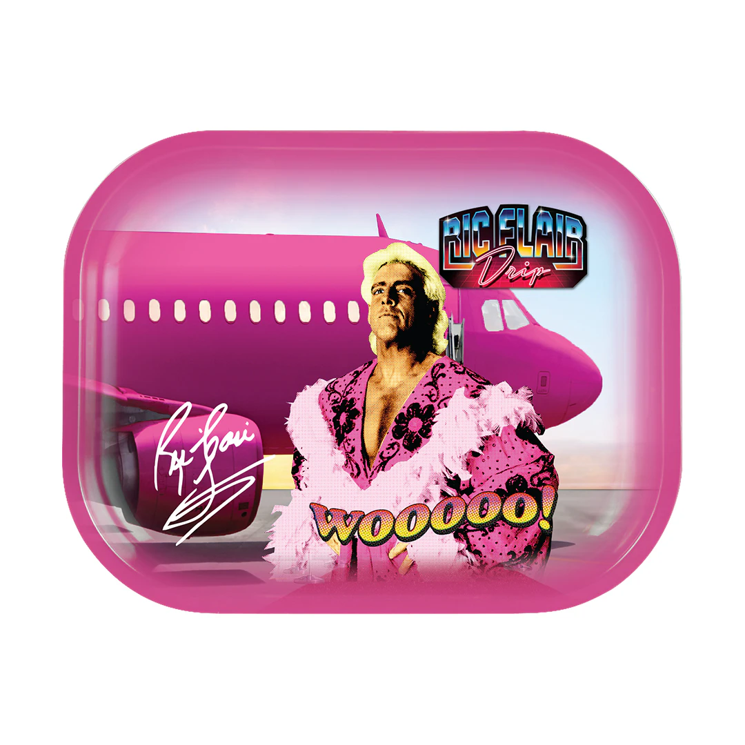 Ric Flair Drip - Ric Flair Drip Rolling Trays 11.5" Pink Boa & Jet Main Image