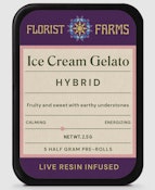 Florist Farms - Infused Live Resin 5 pk - Ice Cream Gelato - Preroll