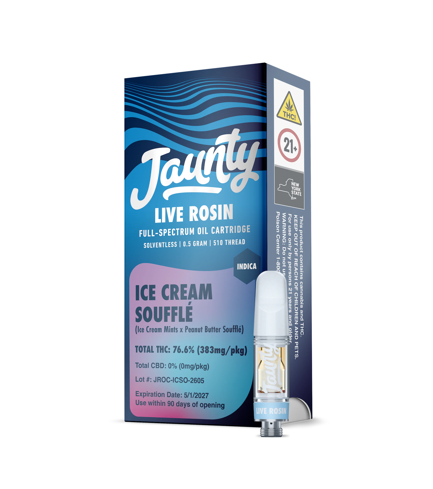 Jaunty - Jaunty | Ice Cream Souffle | Live Rosin | Cart | 0.5g Main Image