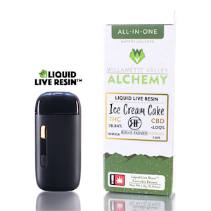 WILLAMETTE VALLEY ALCHEMY - Ice Cream Cake, Liquid Live Resin, Disposable, 1g