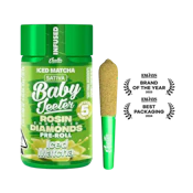 Iced Matcha (S) | .5g 5pk Quad Infused Rosin Enhanced Baby Jeeter Prerolls | Jeeter