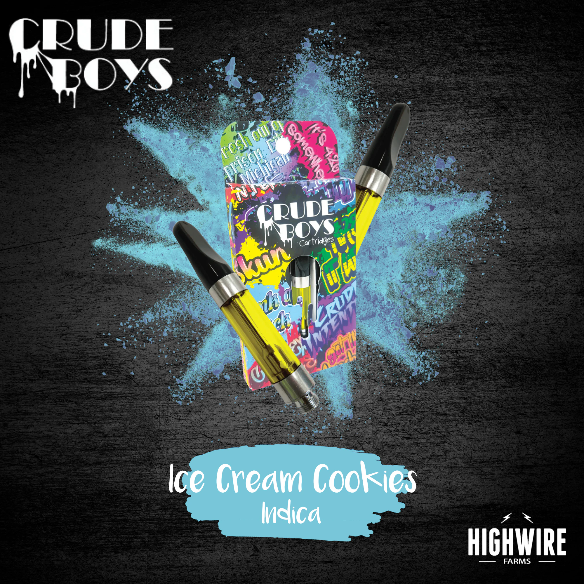 CRUDE BOYS - Crude Boys Cart Ice Cream Cookies 1g Main Image