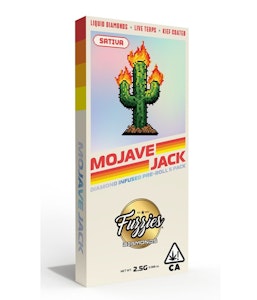 FUZZIES - Fuzzies Mojave Jack Diamond Infused Pre-Roll 5pk ( 2.5g ) Sativa