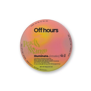OFF HOURS - Peach Mango "Illuminate" | Off Hours | Gummies | 10pcs | 10mg
