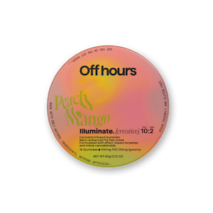 OFF HOURS - No Wave | Creative Illuminate Peach Mango | Gummies | 100mg 10pk
