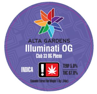 ALTA GARDENS - Illuminati OG, Cured Resin