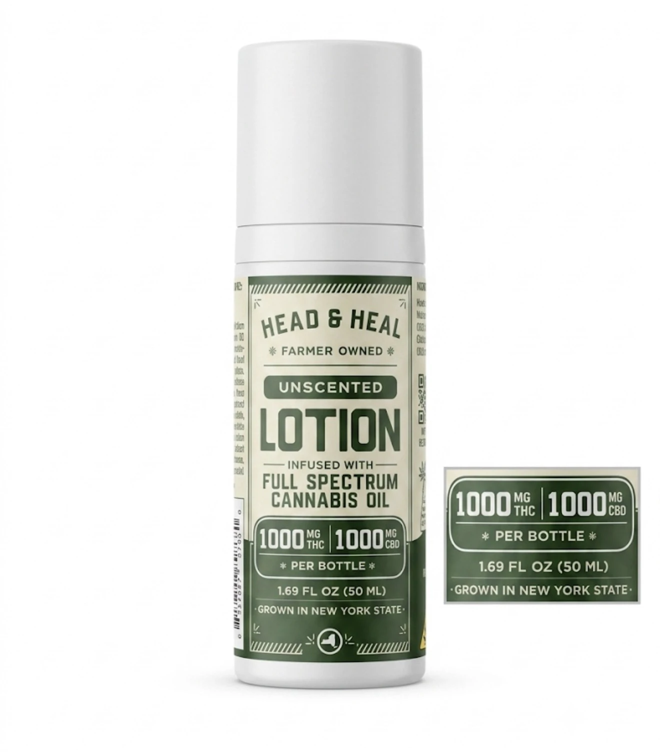 Head & Heal - Head & Heal | THC/CBD lotion | Unscented Main Image