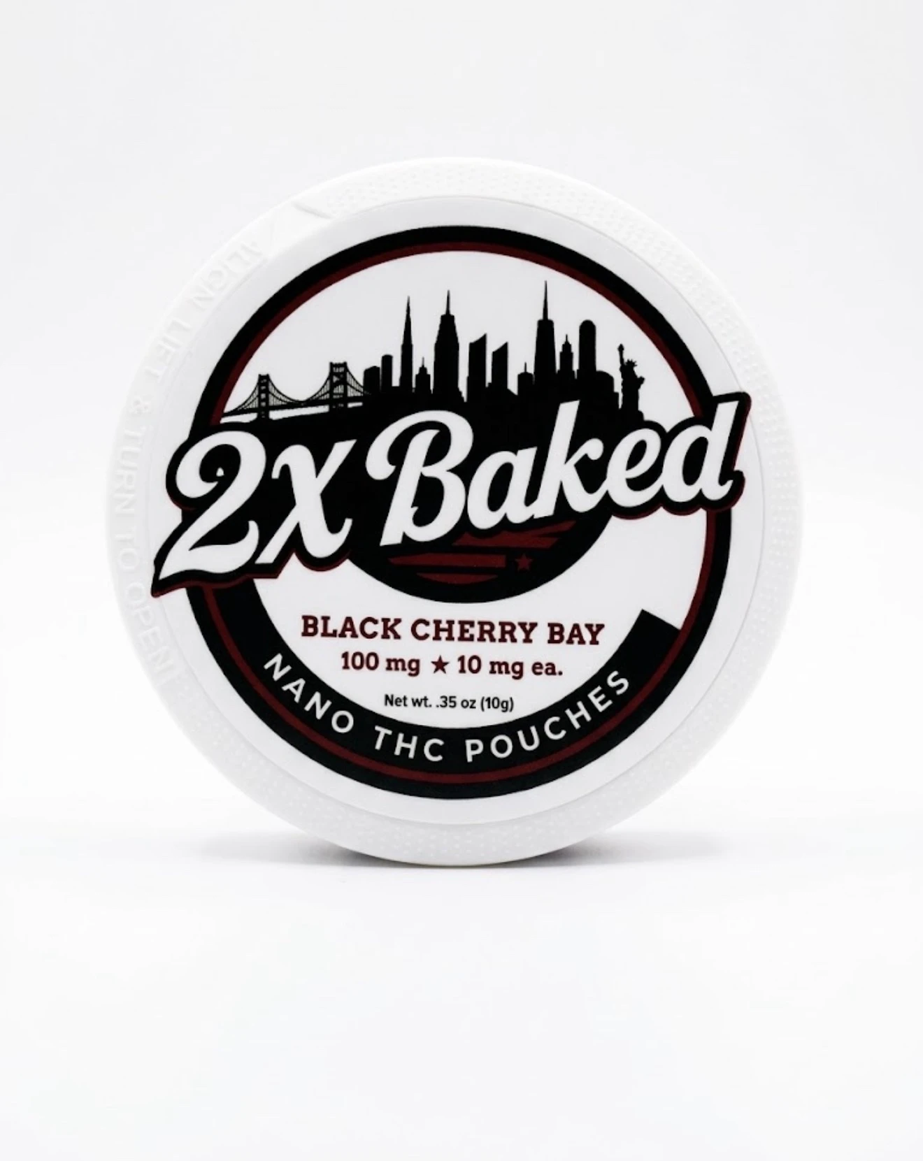 2x BAKED - 2x Baked | Black Cherry | 10MG/10PK Nano pouch Main Image