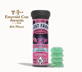 Kiva Confections - Lost Farm Gummies Raspberry Wedding Cake