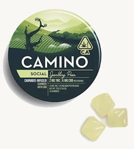Kiva Confections - Camino - Sparkling Pear CBD - 100mg