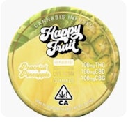 Peaceful Pineapple Rosin Gummies - 100mg THC + 100mg CBD + 100mg CBG