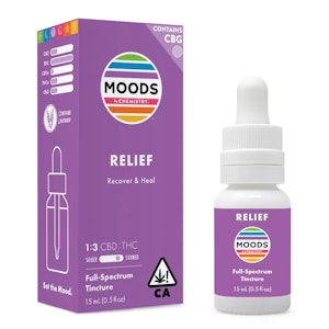 CHEMISTRY - Chemistry - Moods - Purple 1:3 Tincture with CBG - 59.2mg CBD + 173mg THC + 63.2mg CBG - 15mL Bottle