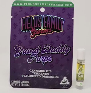 FIELDS FAMILY FARMZ - Fields Family Farmz - Grand Daddy Purps - Liquified Diamondz Cartridge - 1g - (Indica)