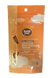 HEAVENLY SWEET - Heavenly Sweet - Milk Chocolate Orange - Chocolate Bar - 100mg THC - (Hybrid)