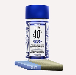 STIIIZY - STIIIZY - Cereal Milk - 5pk 40's Infused Prerolls - (Hybrid)