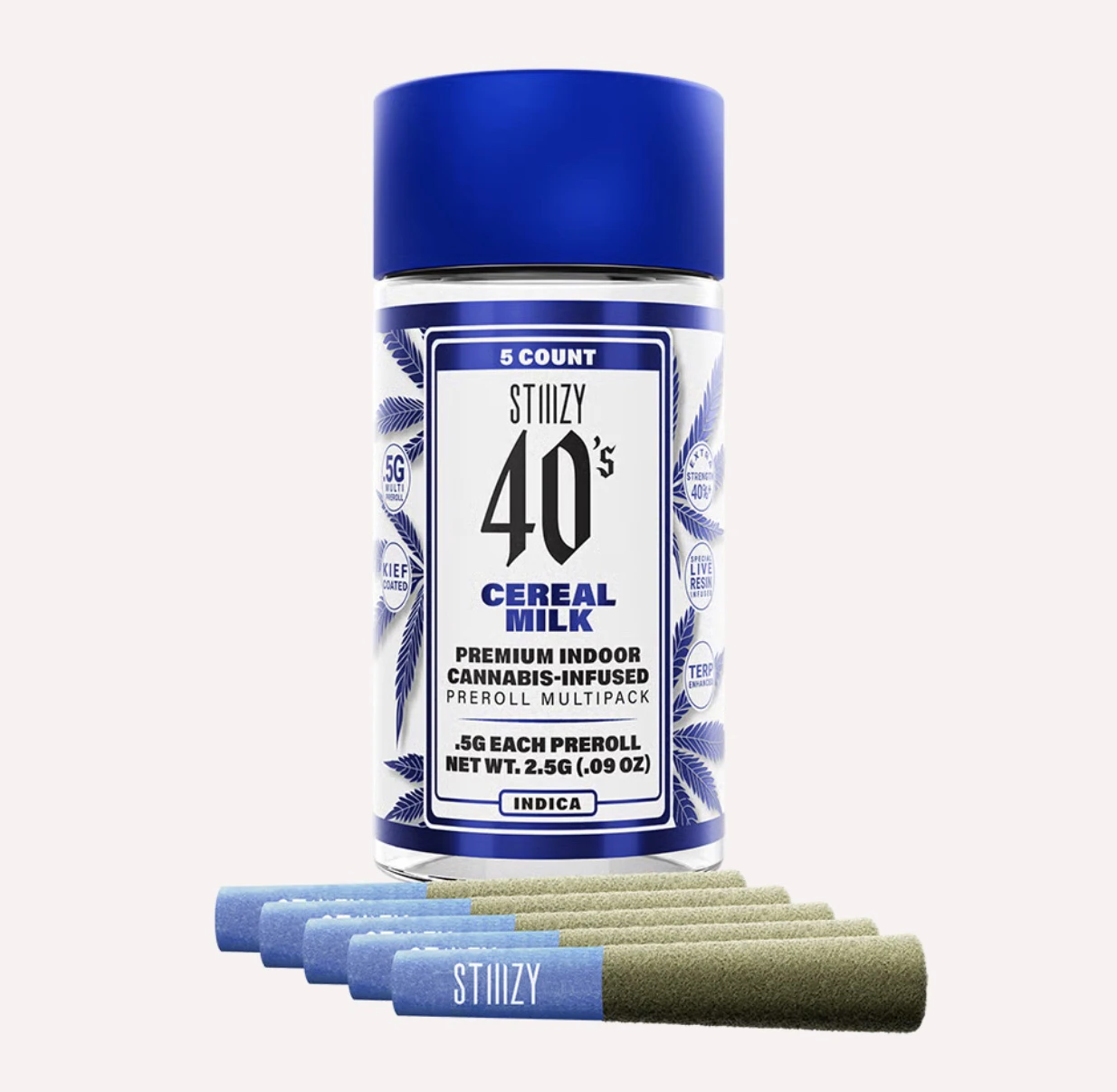 STIIIZY - STIIIZY - Cereal Milk - 5pk 40's Infused Prerolls - (Hybrid) Main Image