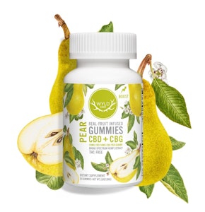 WYLD - WYLD - Pear - CBD + CBG Gummy - 200mg CBD + 100mg CBG - 10pc - (THC FREE)