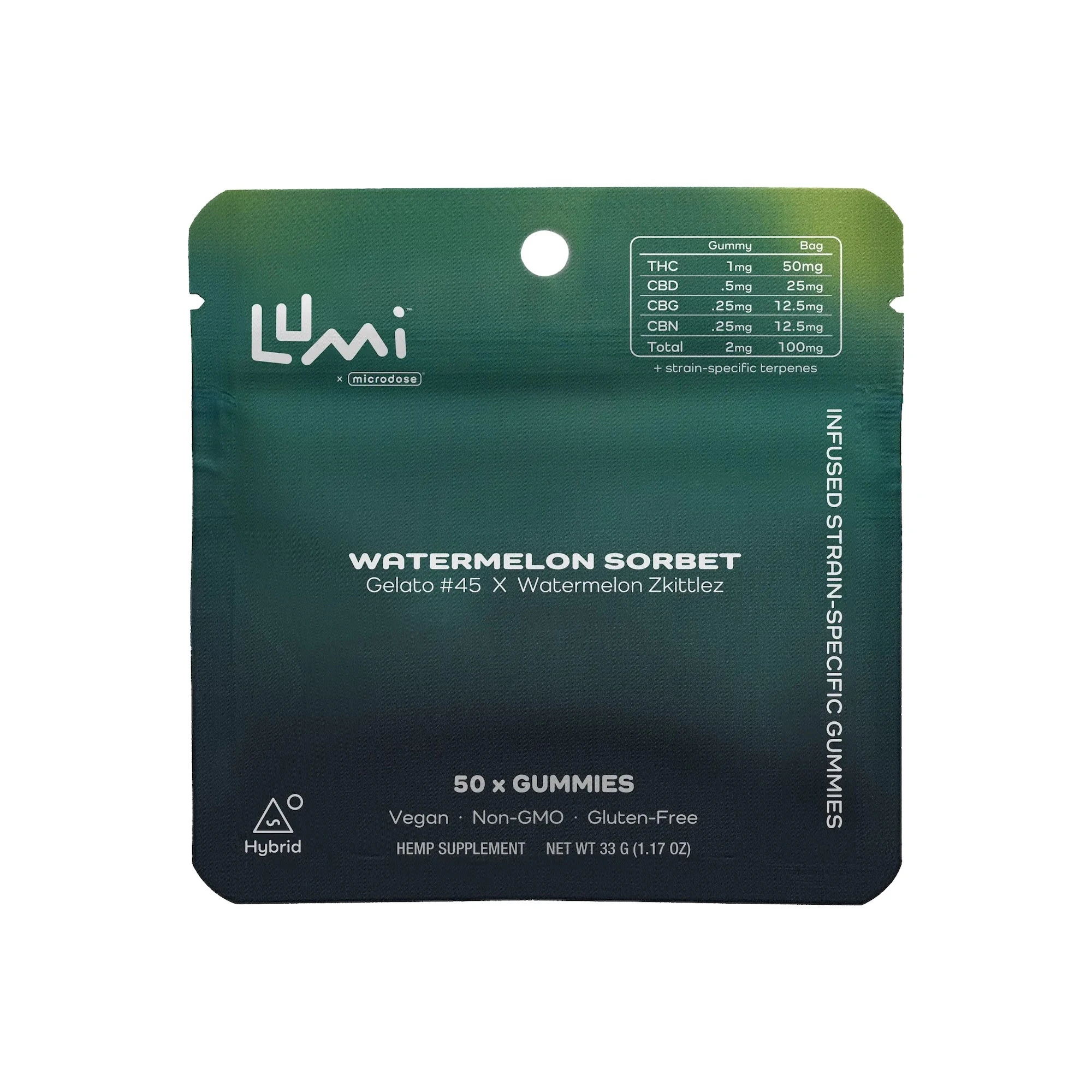 Lumi Gummies - Watermelon Sorbet | Hybrid 10ct Minis Main Image