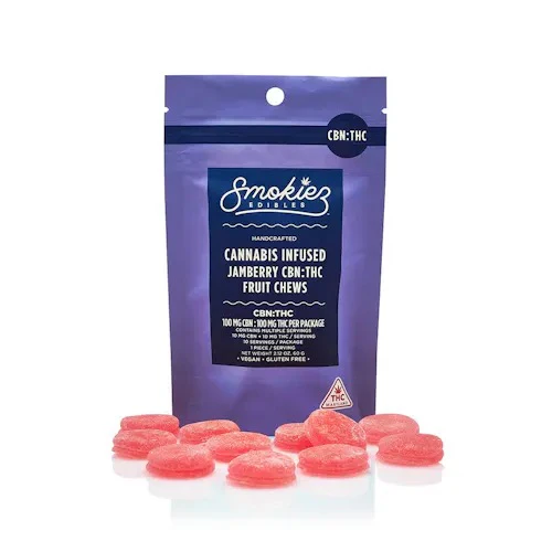 Smokiez Edibles - Sweet Jamberry  THC CBN 10pk 100mg Main Image