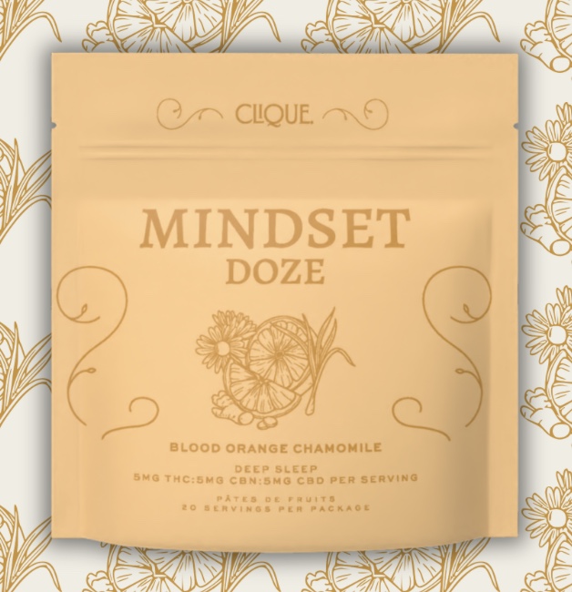 Clique | Edibles | Blood Orange Chamomile Doze | Pates De Fruits | 20pk 100mg