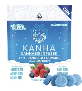 KANHA - KANHA | Tranquility SLEEP | 1:1:1 | 50mg CBN/50mg CBD/50mg THC