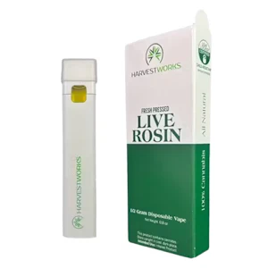 HARVESTWORKS - Tahoe Cream | 0.5g Disposable Live Rosin Vape