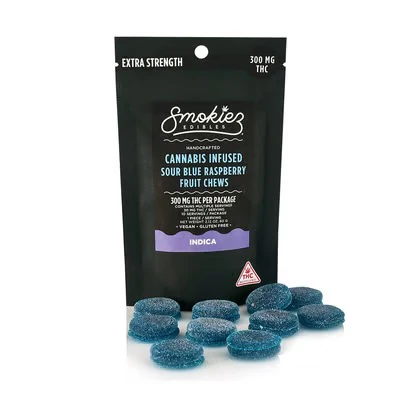 Smokiez Edibles - Sour Blue Raspberry  THC 10pk 100mg Main Image
