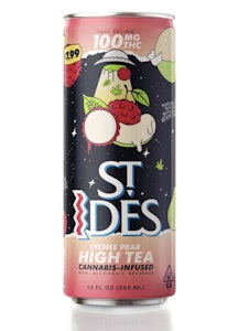 St. Ides - ST IDES - Lychee Pear - High Tea - 100mg THC - 12oz Single Can