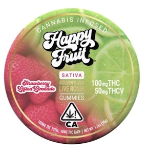 HAPPY FRUIT - Happy Fruit - Strawberry Limeade - 100 THC + 50 THC-V